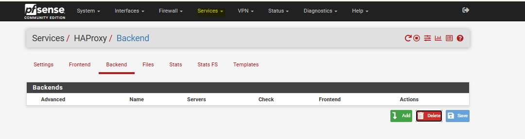 HAProxy Backend