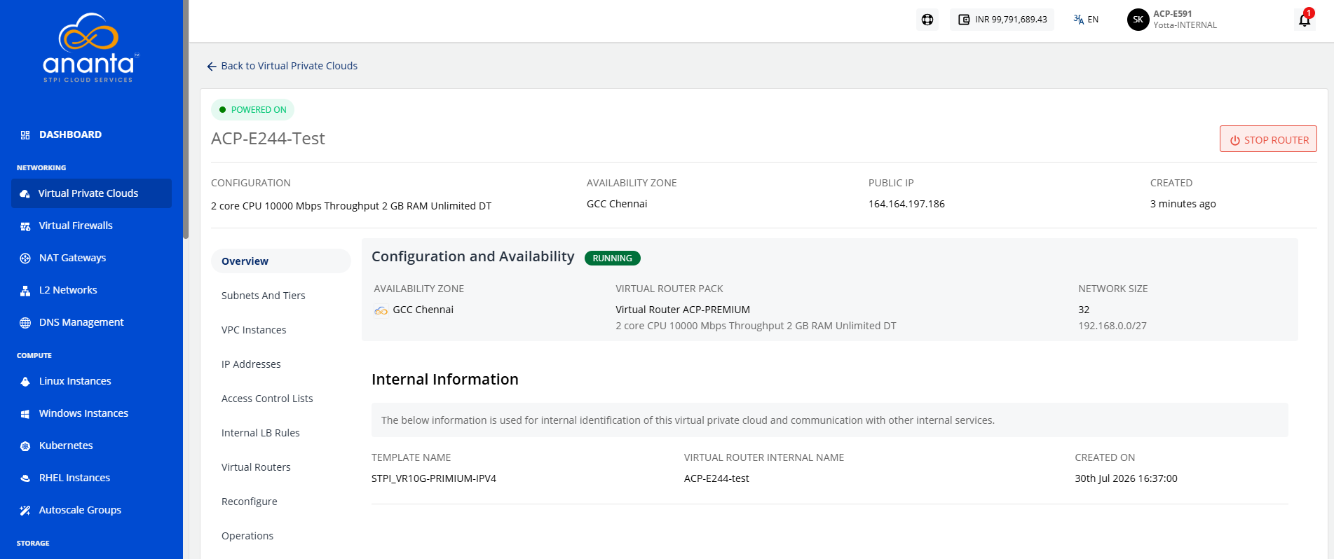 Create, List and View VPCs