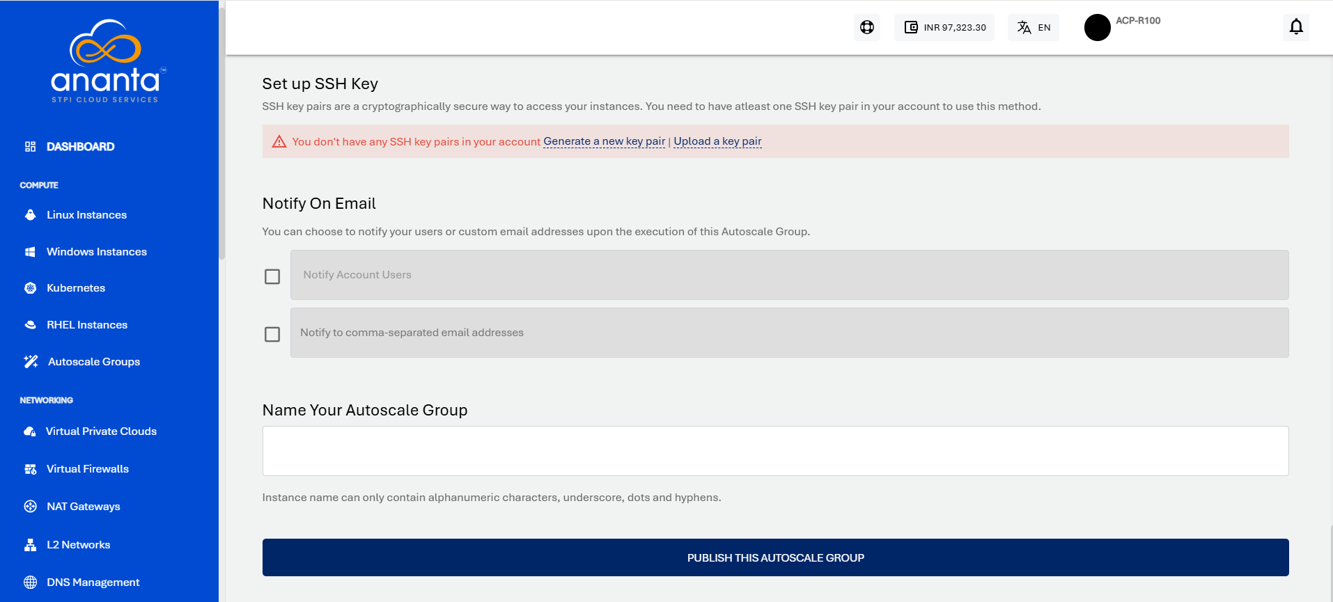 Publish AutoScale Group