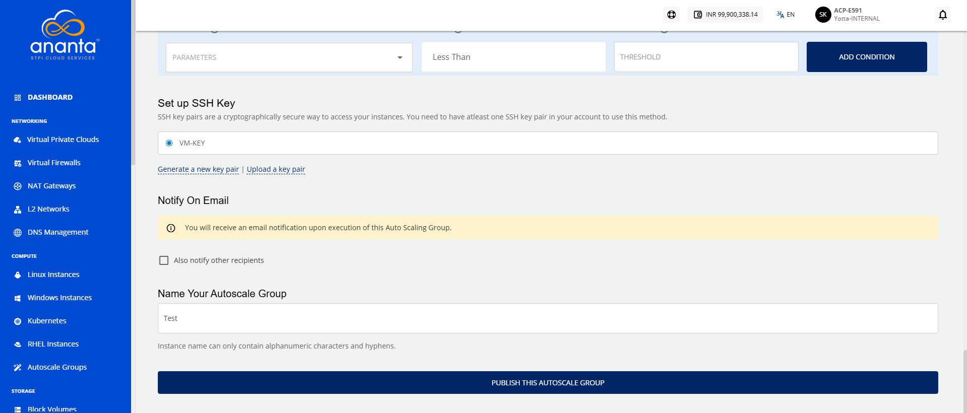 Publish AutoScale Group