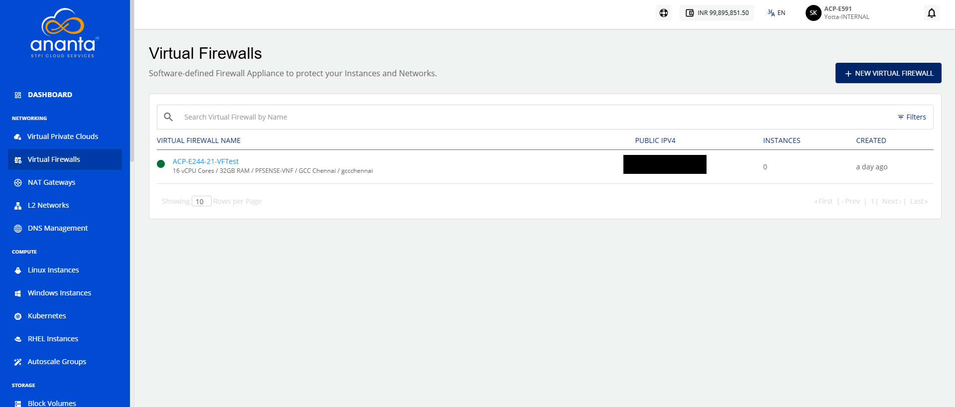 Creating a Virtual Firewall