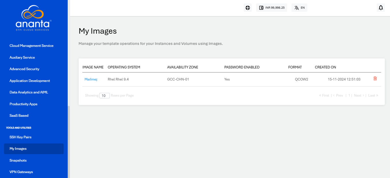 Managing Custom Templates and Images