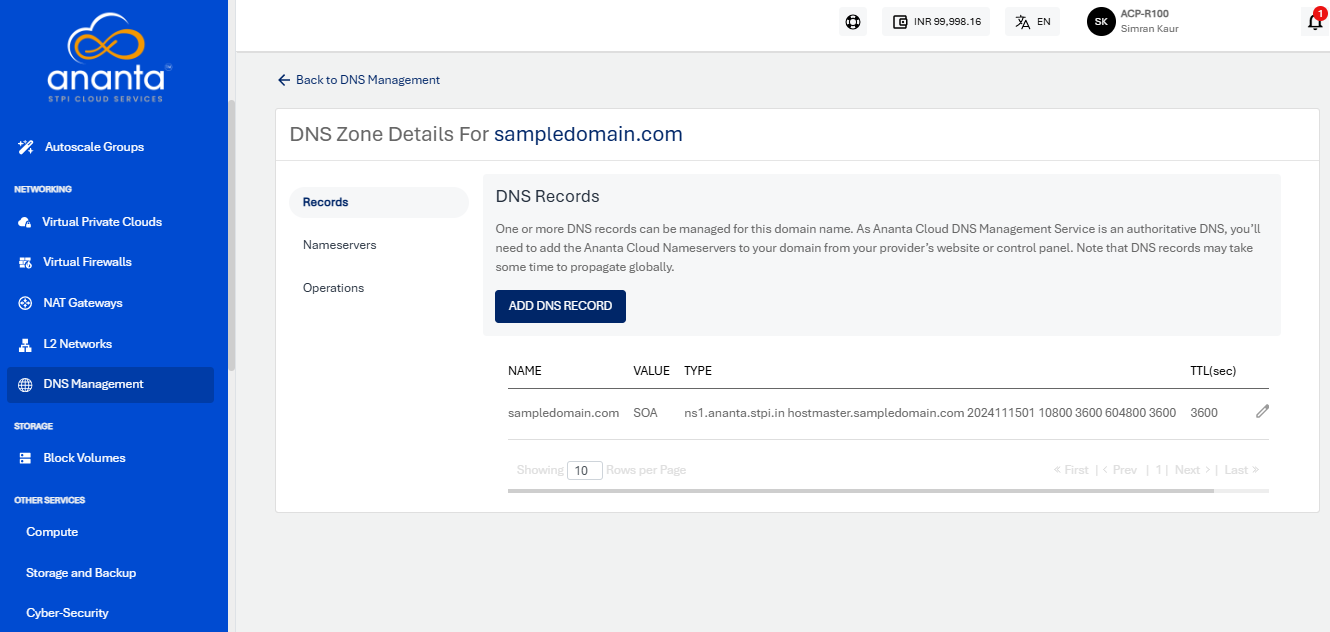 Managing DNS Records