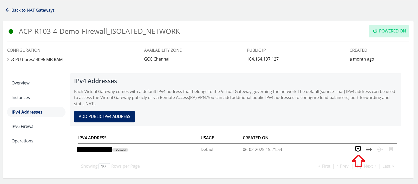 Manage NAT gateway