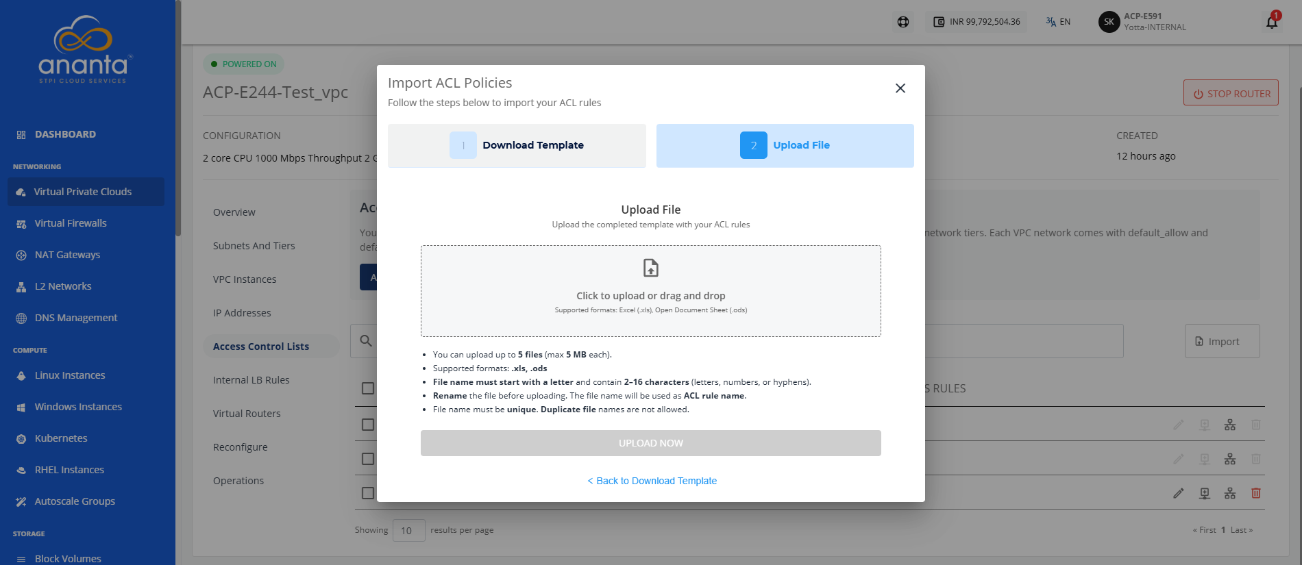 Upload Screen