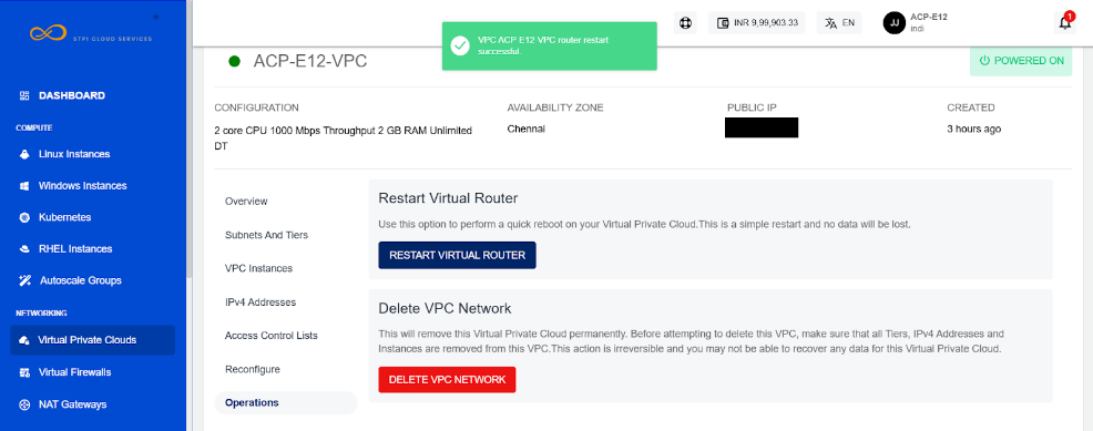 VPC Management and Basic Operations