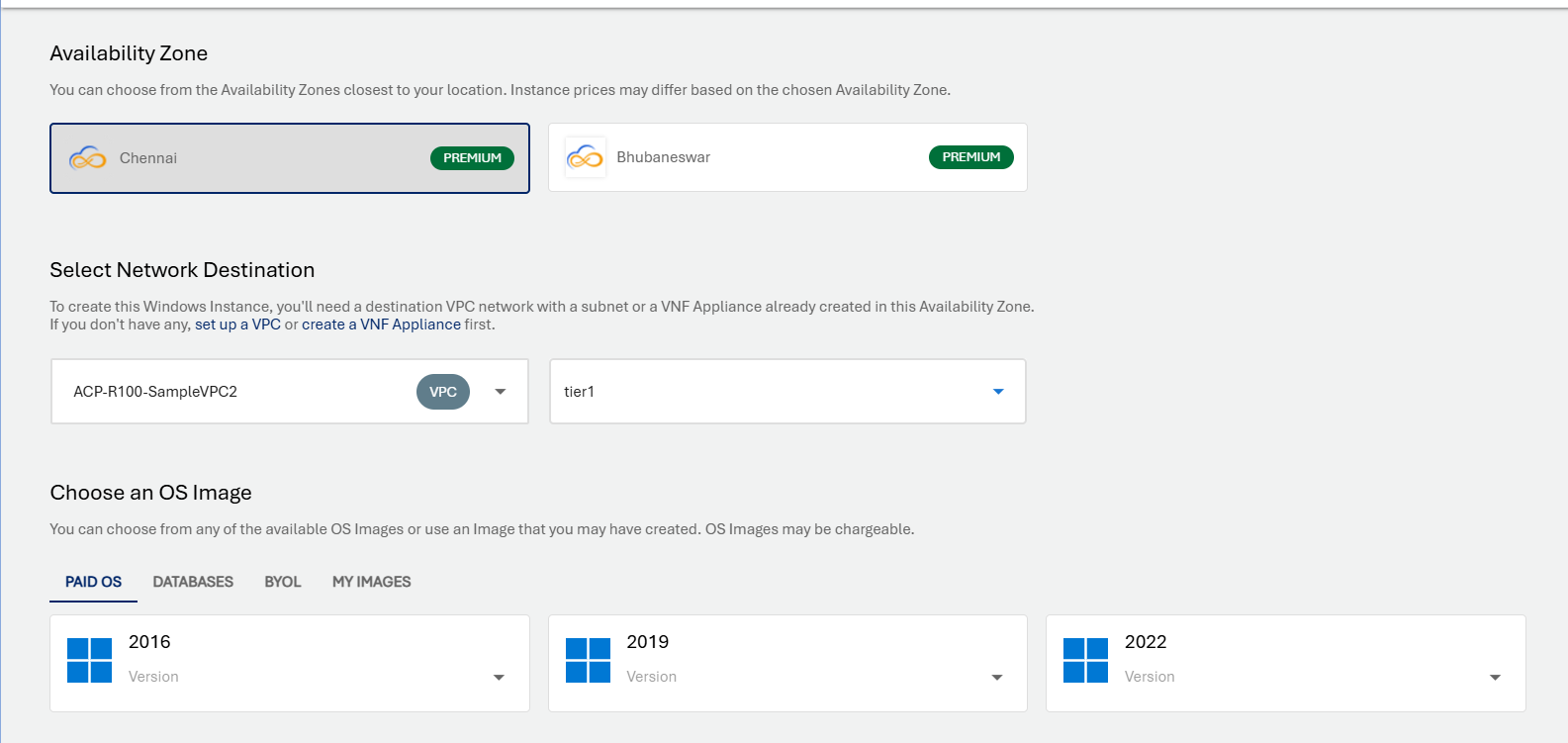 Windows Instance