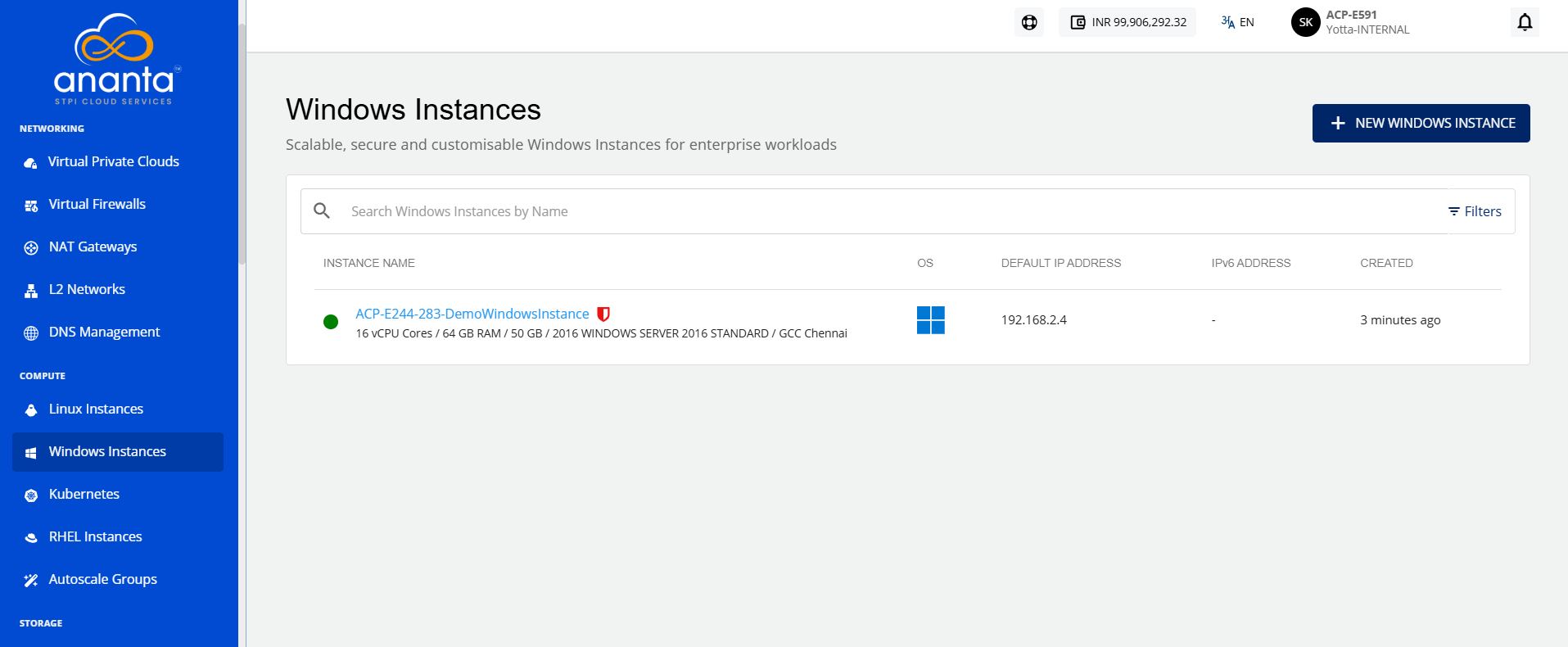 Windows Instance Alert